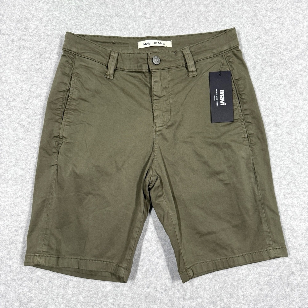 Mavi Jeans Shorts Mens 29 Simon Sage Twill Chino‎ Stretch Classic 9" Inseam NWT